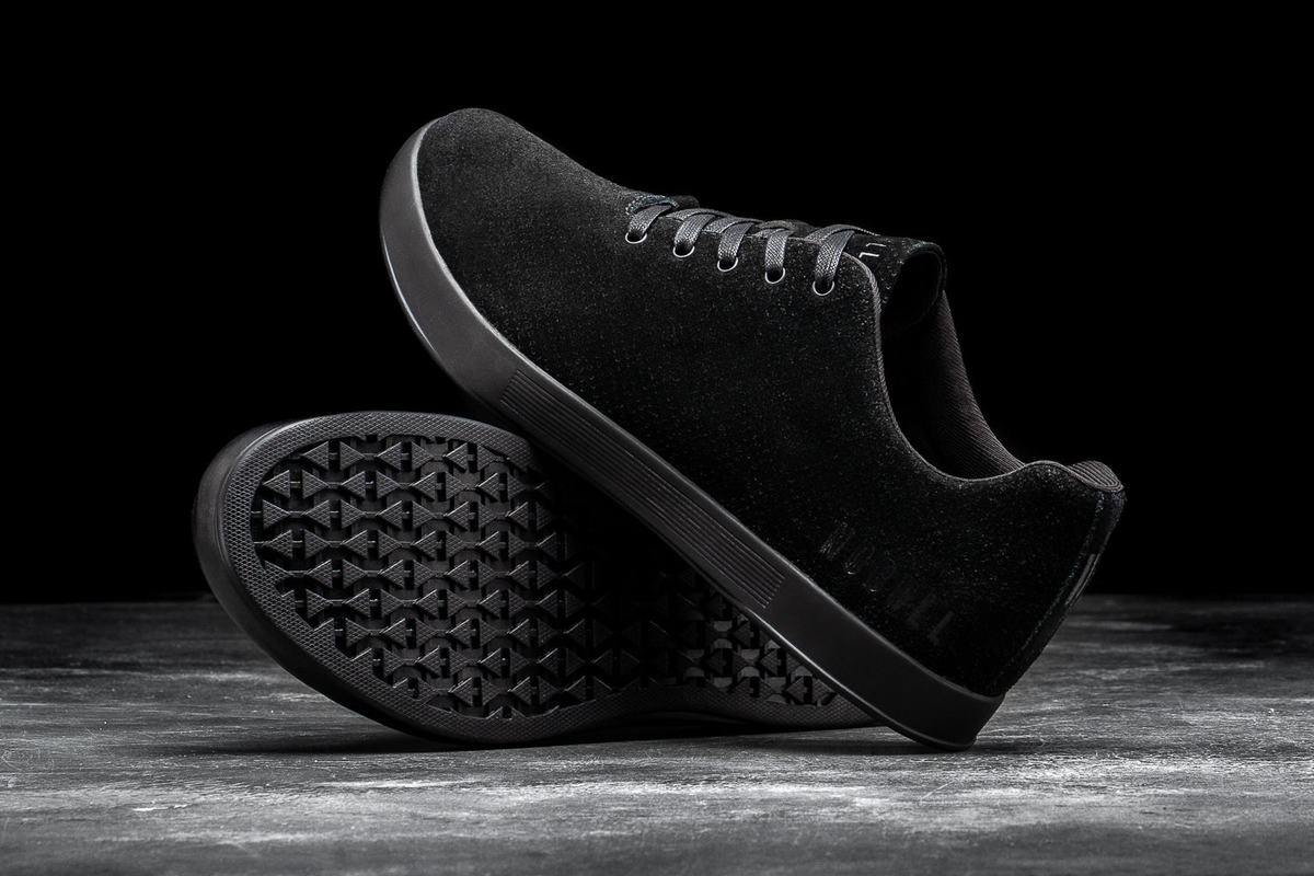 Nobull Suede Men's Trainers Black | Australia (YT3879)